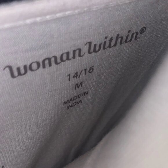 Woman Within Women's Plus Size Embroidered Pointelle Tunic - Picture 4 of 4